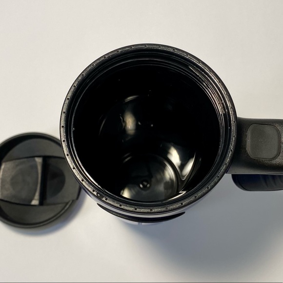 Starbucks Coffee Blue Commuter Travel Mug Tumbler w/ Lid 16oz Black Handle 2004 - Picture 5 of 6